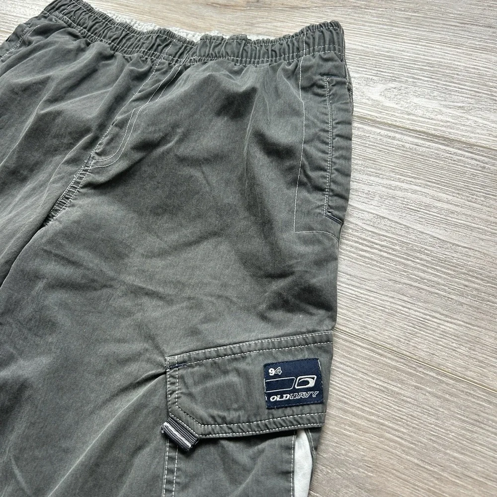 VTG Old Navy 2003 Olive Green Cargo Shorts Boys Size‎ 14
